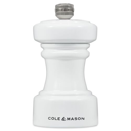 Cole & Mason Hoxton White Gloss Pepper Mill 104mm